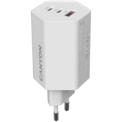 CANYON charger HEXAGON 65 GaN 65W 2xPD 1xQC EU White - 1