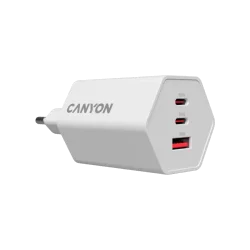 CANYON charger HEXAGON 65 GaN 65W 2xPD 1xQC EU White - 4