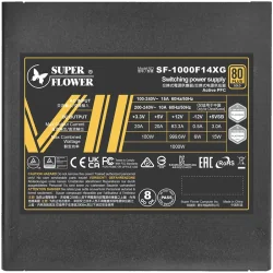 Super Flower Leadex VII XG 1000W ATX 3.1, 80 Plus Gold, Fully Modular, Flat Black Cables, 140mm Fan, 150mmx150mmx86mm, 10 Year W