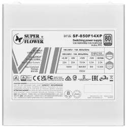 Super Flower Leadex VII Platinum PRO 1000W ATX 3.1, 80 Plus Platinum, Fully Modular, Flat White Cables, 140mm Fan, 150mmx150mmx8