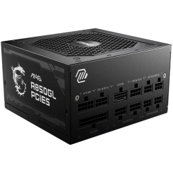 MSI MAG A850GL PCIE5, 850W, 80 Plus Gold, 120mm Fluid Dynamic Bearing Fan, Protections: OCP/OVP/OPP/OTP/SCP, Dimensions: 150mmx1