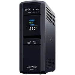 CyberPower UPS AVR,1600VA/1000W, Line-Interactive, LCD display, Sine Wave output (for Active PFC ), 6x Schuko, Runtime at 500W (
