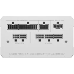 CORSAIR RM1000e White, 1000 Watt, Cybenetics Gold Certified, Fully Modular - 3