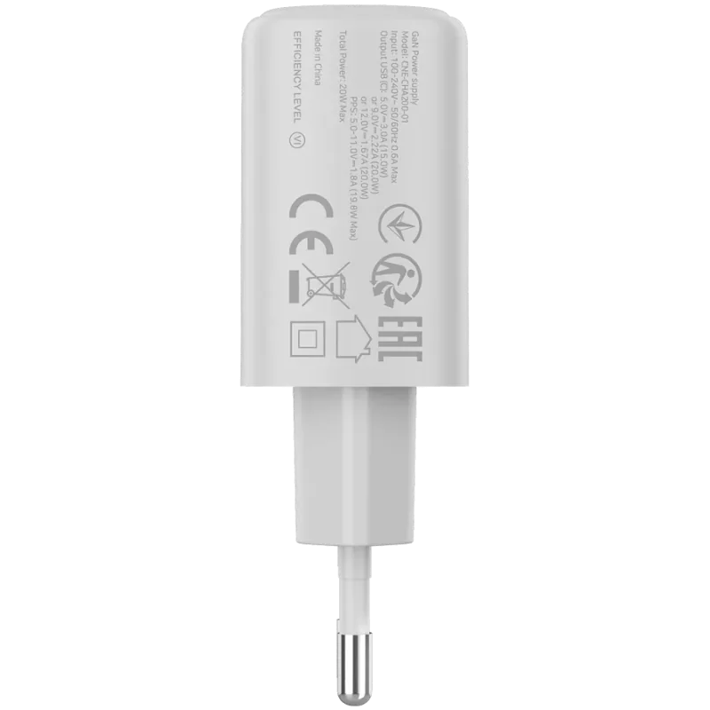 CANYON charger OnCharge 200 20W 1xPD EU White - 1