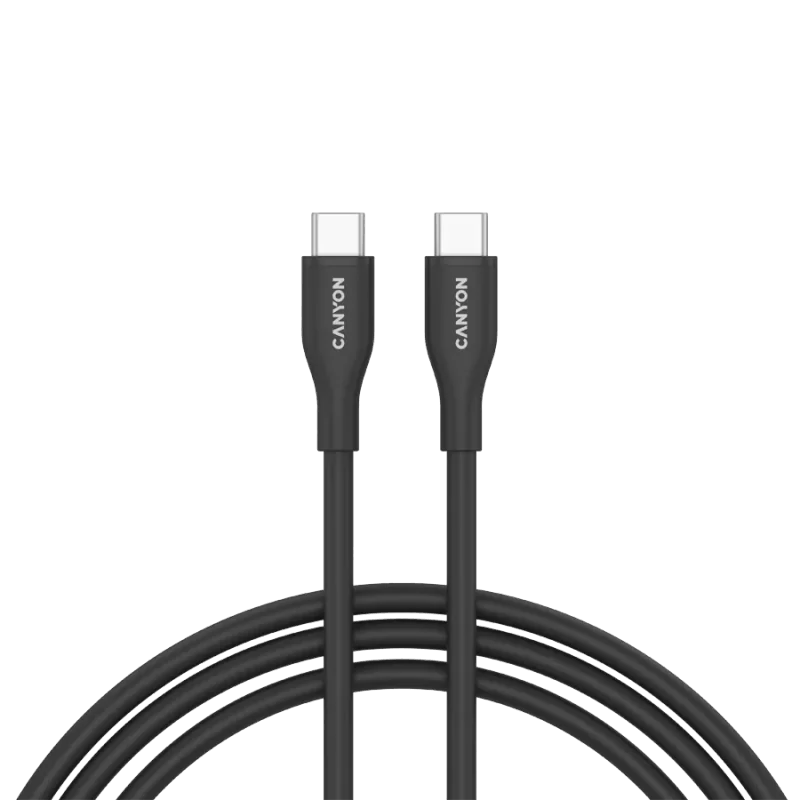 CANYON cable CC60SC10 C-C 60W 1m Silicon Black - 1