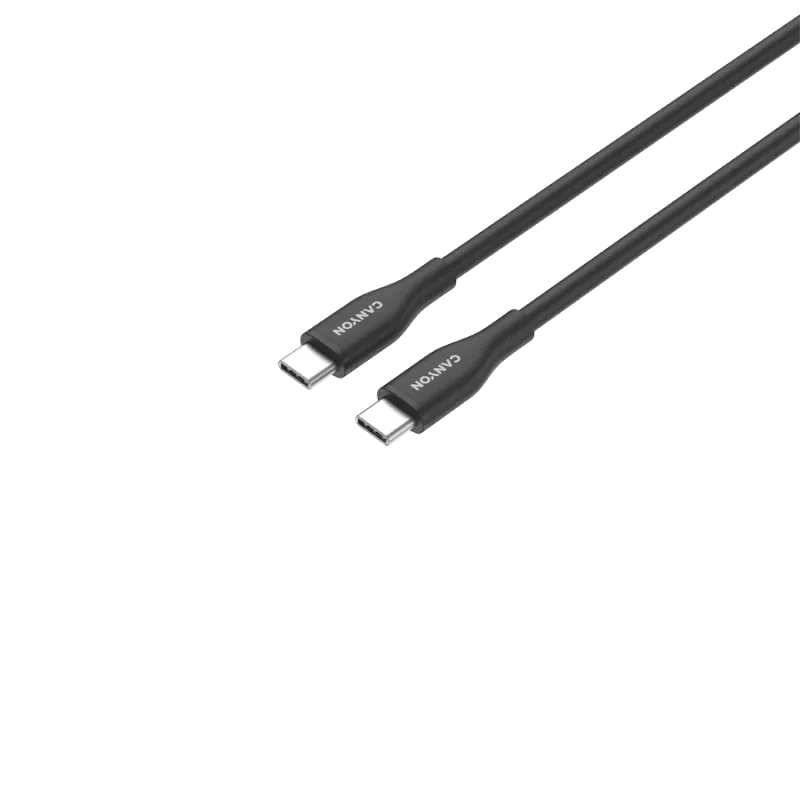 CANYON cable CC60SC10 C-C 60W 1m Silicon Black - 1