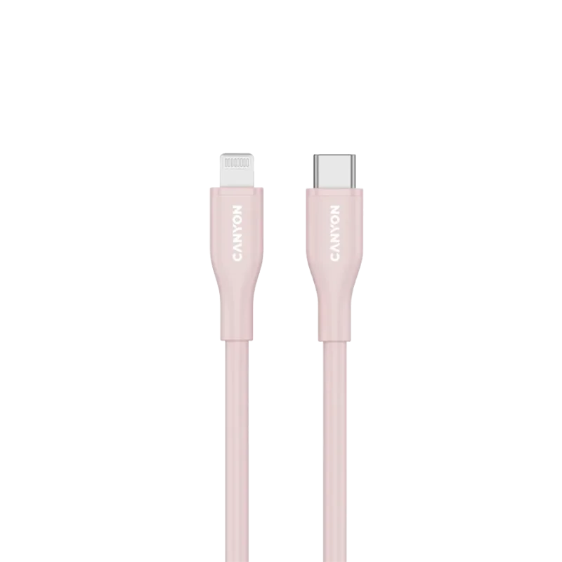 CANYON cable CLNM60 C-L 60W MFI 1m Silicon Pink - 1