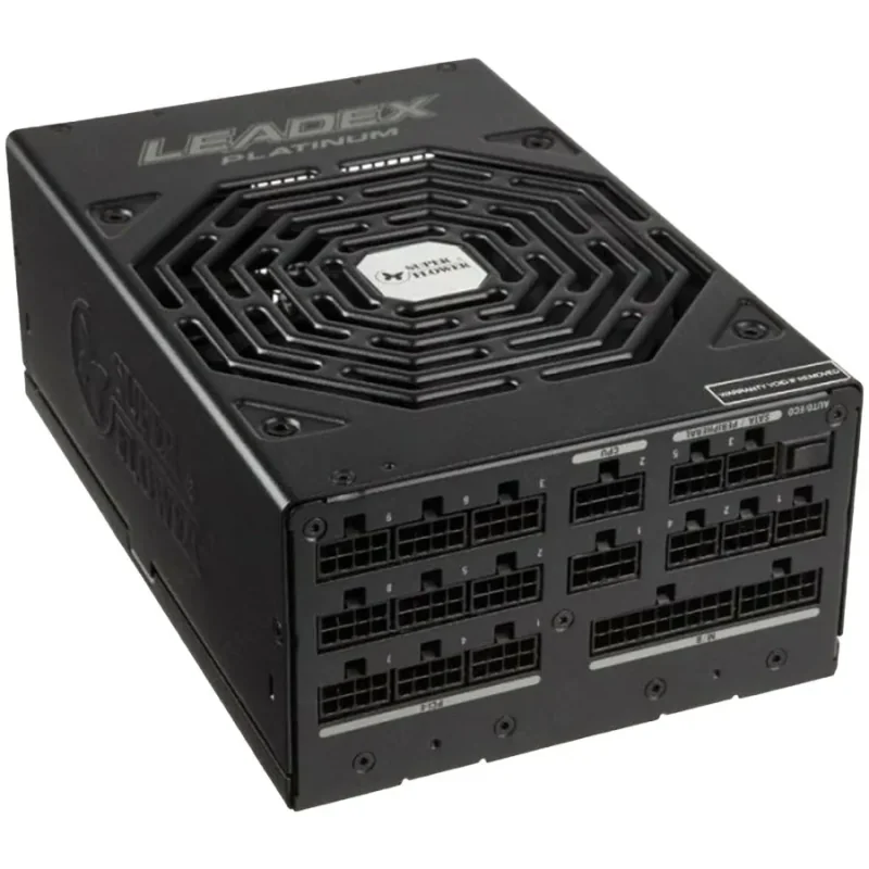 Super Flower Leadex Platinum 2000W, 80 Plus Platinum, Fully Modular, PCIe 5.0 Cables Inluded, 140mm Fan, 220mmx150mmx86mm, 5 Yea