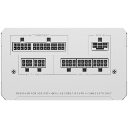 CORSAIR RM850e White, 850 Watt, Cybenetics Gold Certified, Fully Modular - 3