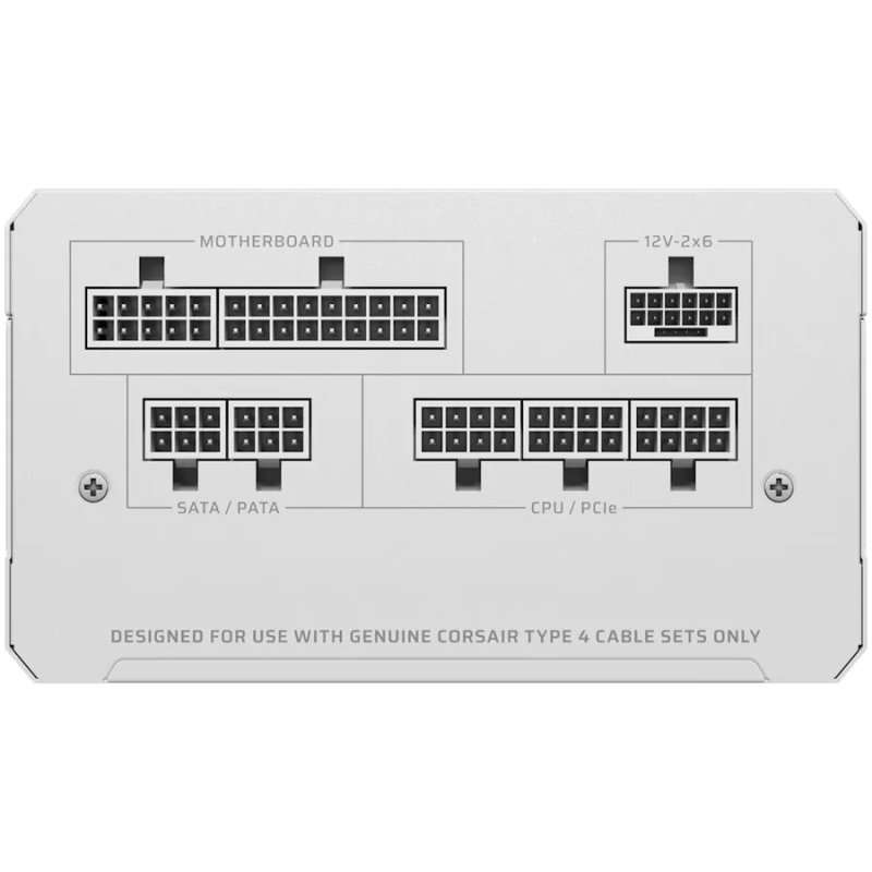 CORSAIR RM850e White, 850 Watt, Cybenetics Gold Certified, Fully Modular - 1