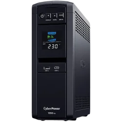 CyberPower UPS AVR,1350VA/810W, Line-Interactive, LCD display, Sine Wave output (for Active PFC ), 6x Schuko, Runtime at 500W ( 