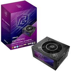 Asrock PG-1300G, 1300W, 80 Plus Gold, Fully Modular PSU, Japanese Capacitors, 2x EPS 12V CPU(4+4pin), 2x PCIe5.1 (12+4pin), 6x P