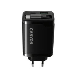CANYON charger OnCharge 65RC Build-In Cable USB-C 65W 1xPD 1xQC EU Black - 4