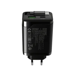 CANYON charger OnCharge 65RC Build-In Cable USB-C 65W 1xPD 1xQC EU Black - 5