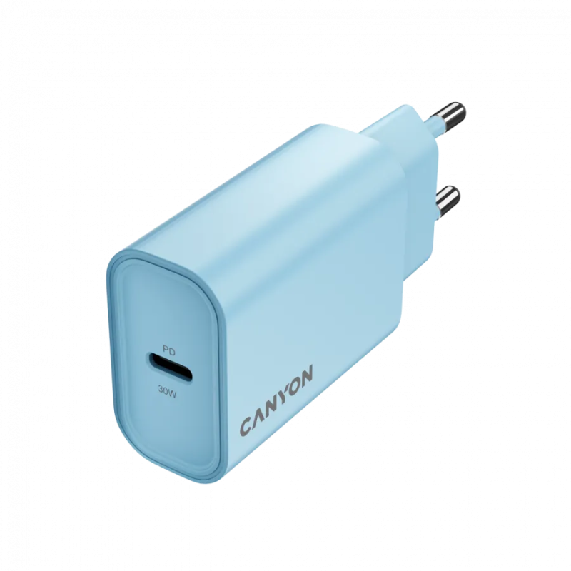 CANYON charger OnCharge 30CL Max Power 30W 1xPD EU Light Blue - 1