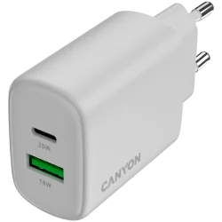 CANYON charger OnCharge 200 20W 1xPD 1xQC EU White - 4
