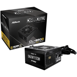 Asrock CL-850G, 850W, 80 Plus GOLD, Non Modular PSU, 2x EPS 12V CPU(4+4pin), 4x PCIe (6+2pin), 2x 4-pin connectors, 4x SATA, OCP