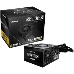 Asrock CL-850G, 850W, 80 Plus GOLD, Non Modular PSU, 2x EPS 12V CPU(4+4pin), 4x PCIe (6+2pin), 2x 4-pin connectors, 4x SATA, OCP