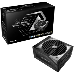 Asrock TC-1650T, 1650W, 80 Plus Titanium, Fully Modular PSU, Japanese Capacitors, 2x EPS 12V CPU(4+4pin), 2x PCIe5.1 (12+4pin), 