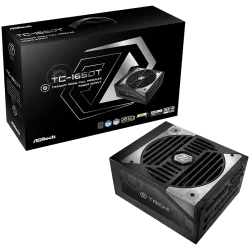 Asrock TC-1650T, 1650W, 80 Plus Titanium, Fully Modular PSU, Japanese Capacitors, 2x EPS 12V CPU(4+4pin), 2x PCIe5.1 (12+4pin), 
