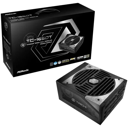 Asrock TC-1650T, 1650W, 80 Plus Titanium, Fully Modular PSU, Japanese Capacitors, 2x EPS 12V CPU(4+4pin), 2x PCIe5.1 (12+4pin), 
