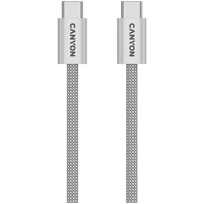 CANYON cable OnWire 60MG C-C 60W Magnet Braided 1m Light Grey - 1