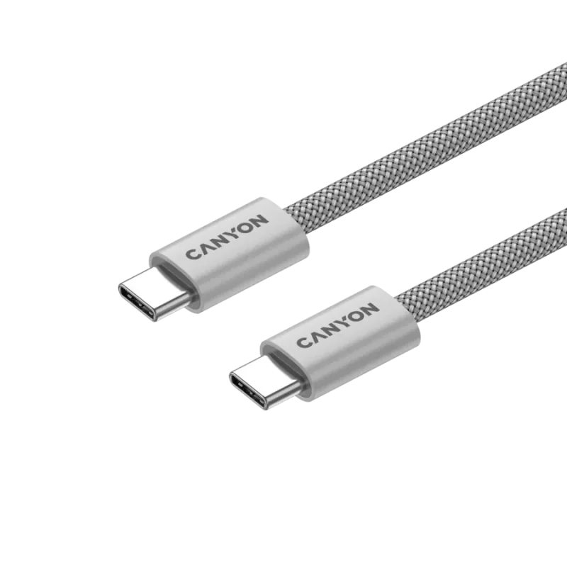 CANYON cable OnWire 60MG C-C 60W Magnet Braided 1m Light Grey - 1