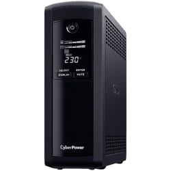 CyberPower UPS AVR, 1600VA/960W, Line-Interactive, LCD display, 4x Schuko, Runtime at 480W ( min ):11, Surge and Spike protectio