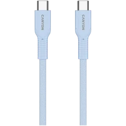 CANYON cable OnWire 60CL C-C 60W COLOR Braided 1m Light Blue - 3