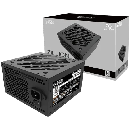 Super Flower Zillion DW White 650W ATX 2.4, 80 Plus White, Flat Black Cables, 120mm Fan, 140mmx150mmx86mm, 2 Year Warranty - 1