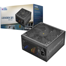 Super Flower Leadex III Gold 850W ATX 3.1, 80 Plus Gold, Fully Modular, Flat Black Cables, 140mm Fan, 150mmx150mmx86mm, 7 Year W