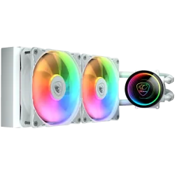 COUGAR POSEIDON ELITE ARGB 240 White AiO Liquid Watercooling - 2