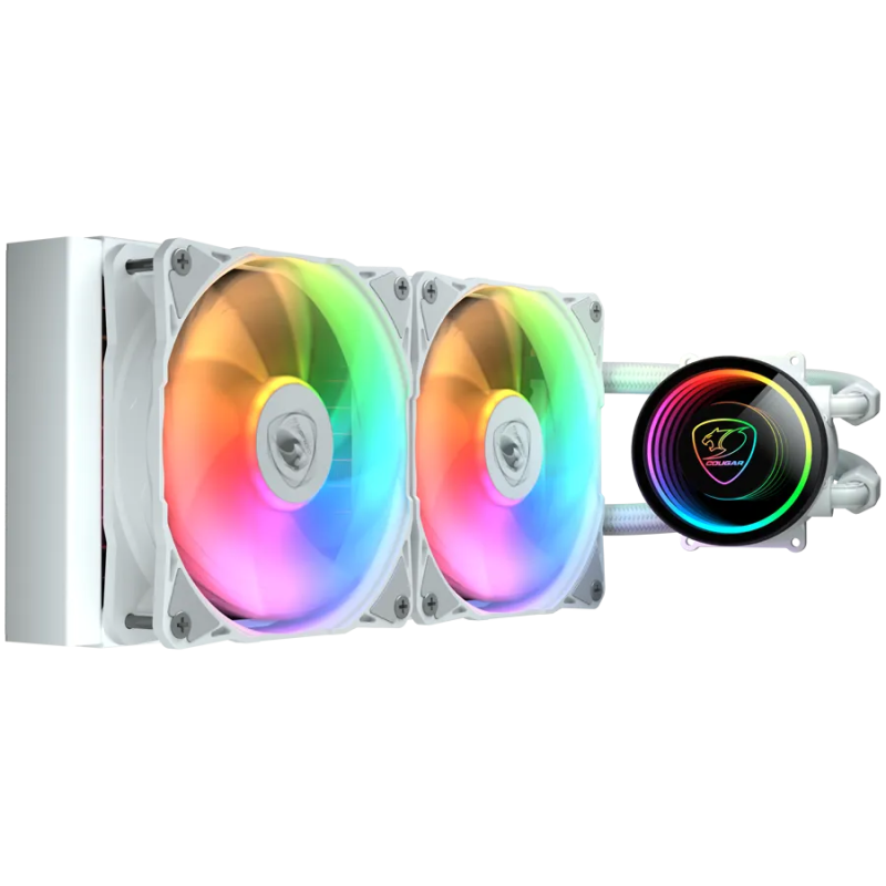 COUGAR POSEIDON ELITE ARGB 240 White AiO Liquid Watercooling - 1