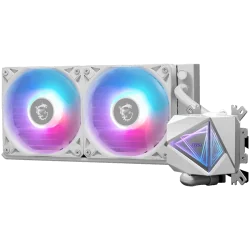 MSI MAG CORELIQUID I240 WHITE 2x 120mm ARGB Fans, Aluminium Radiator, Loop Dynamic Bearing, Intel LGA 1150/1151/1155/1156/1200/1