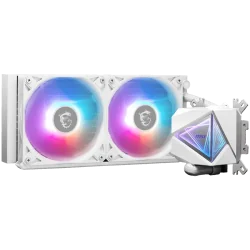MSI MAG CORELIQUID I240 WHITE 2x 120mm ARGB Fans, Aluminium Radiator, Loop Dynamic Bearing, Intel LGA 1150/1151/1155/1156/1200/1