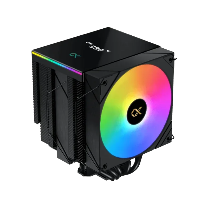 AK6 Dual Digital (Black, ARGB & Digital LED Panel Top Cover, 2PCS ARGB PWM Fan, Intel Backplate, Mini ARGB LED Controller) - 1