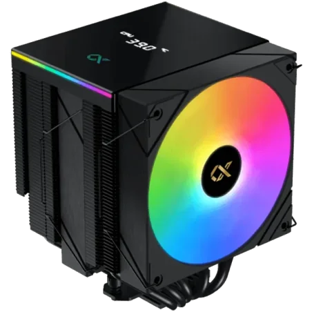 AK6 Dual Digital (Black, ARGB & Digital LED Panel Top Cover, 2PCS ARGB PWM Fan, Intel Backplate, Mini ARGB LED Controller) - 1
