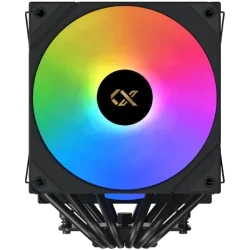 AK6 Dual Digital (Black, ARGB & Digital LED Panel Top Cover, 2PCS ARGB PWM Fan, Intel Backplate, Mini ARGB LED Controller) - 2