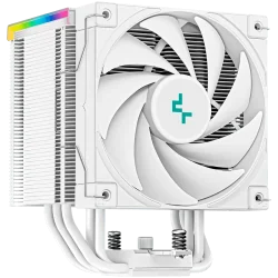 DeepCool AK500 Digital WH, CPU Air Cooler, 1x120mm FK120 PWM FDB Fan, ARGB, Digital Display, White, TDP 240W, 5 Heatpipes, Fluid