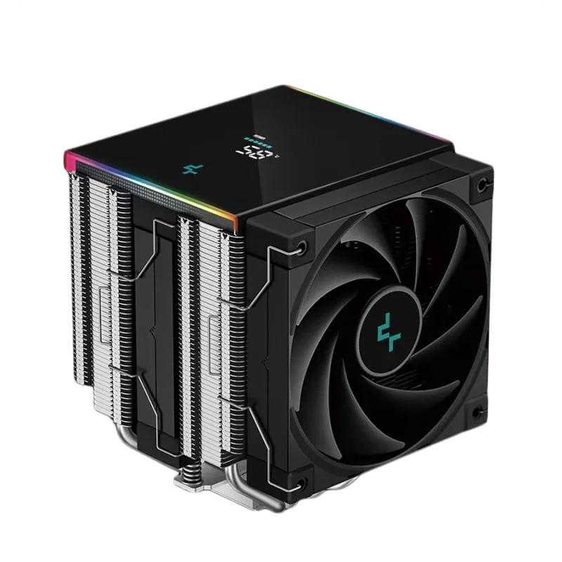 DeepCool AK620 DIGITAL SE, CPU Air Cooler, 2x120mm PWM Fans, 6 Heatpipes, Black, LGA2066/2011-v3/2011/1851/1700/1200/115x, AMD A