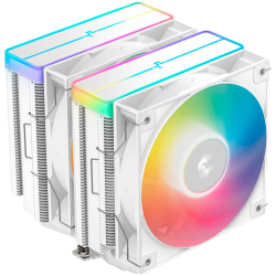 DeepCool AG620 WH ARGB V2, CPU Air Cooler, 2x120mm ARGB PWM Fan, Core Touch Technology 2.0, 6 Heatpipes, White, LGA1851/1700/120