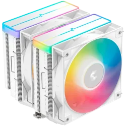 DeepCool AG620 WH ARGB V2, CPU Air Cooler, 2x120mm ARGB PWM Fan, Core Touch Technology 2.0, 6 Heatpipes, White, LGA1851/1700/120