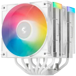 DeepCool AG620 WH ARGB V2, CPU Air Cooler, 2x120mm ARGB PWM Fan, Core Touch Technology 2.0, 6 Heatpipes, White, LGA1851/1700/120