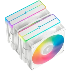 DeepCool AG620 WH ARGB V2, CPU Air Cooler, 2x120mm ARGB PWM Fan, Core Touch Technology 2.0, 6 Heatpipes, White, LGA1851/1700/120