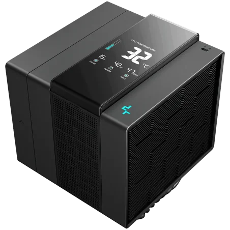 DeepCool ASSASSIN IV VC VISION, CPU Air Cooler, 1x120mm + 1x140mm FDB Fans, Fan Speed Switch, Digital Display, Vapor Chamber, TD
