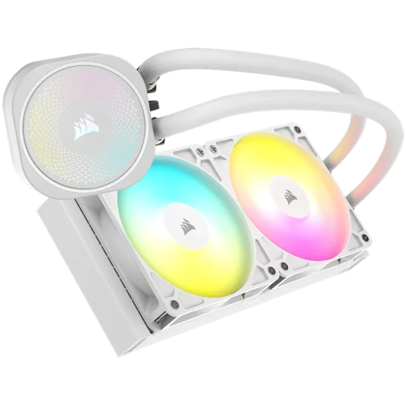 CORSAIR NAUTILUS 240 ARGB White, 240mm Radiator, Liquid CPU Cooler - 1
