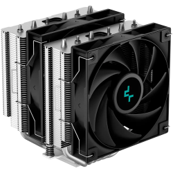 DeepCool AG620, CPU Air Cooler, 2x120mm PWM Fan, TDP 260W, 6 Heatpipes, LGA2066/2011-v3/2011/1700/1200/115x, AMD AM5/AM4, 129x13