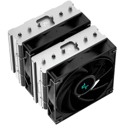 DeepCool AG620, CPU Air Cooler, 2x120mm PWM Fan, TDP 260W, 6 Heatpipes, LGA2066/2011-v3/2011/1700/1200/115x, AMD AM5/AM4, 129x13