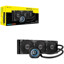 CORSAIR NAUTILUS 360 LCD, 360mm Radiator, Liquid CPU Cooler - 1