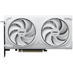 MSI Video Card NVIDIA GeForce RTX 5060 Ti 16G VENTUS 2X OC WHITE PLUS, 16GB GDDR7, 128-bit, 2602 MHz Boost, 4608 CUDA Cores, PCI